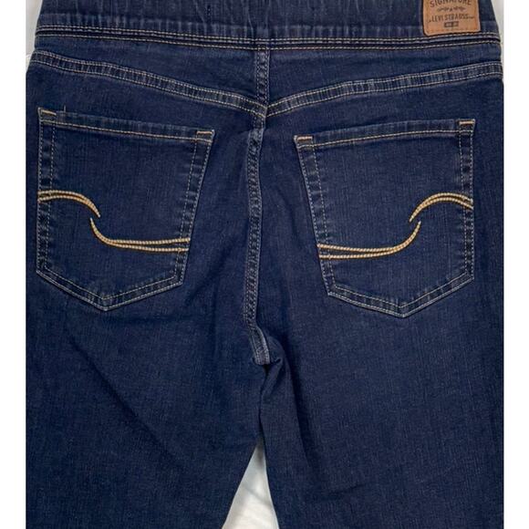 Levi's Totally Shaping Pull On Skinny Blue Denim Jeans 8M 29 x 30 - Picture 7 of 8